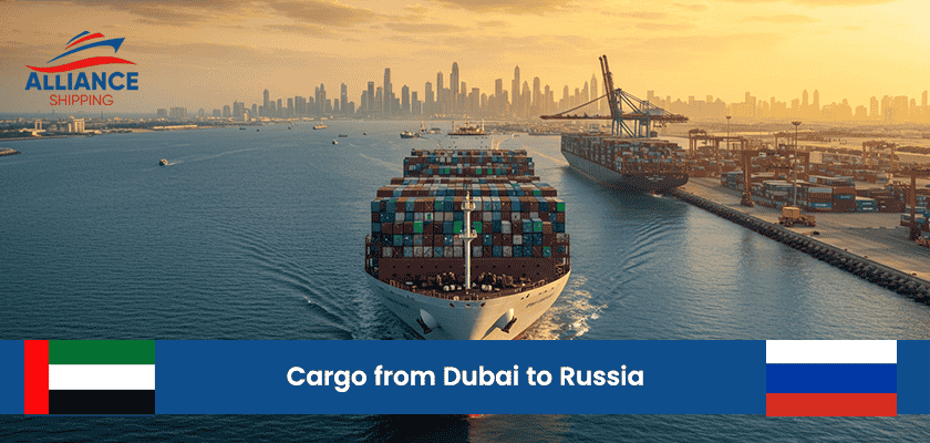 cargo from dubai to russia