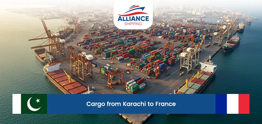 cargo from karachi to france