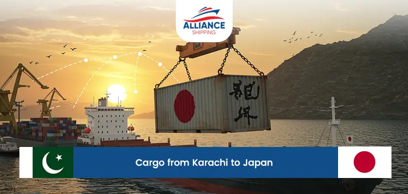 cargo from Karachi to Japan