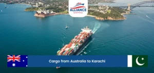 cargo from australia to karachi