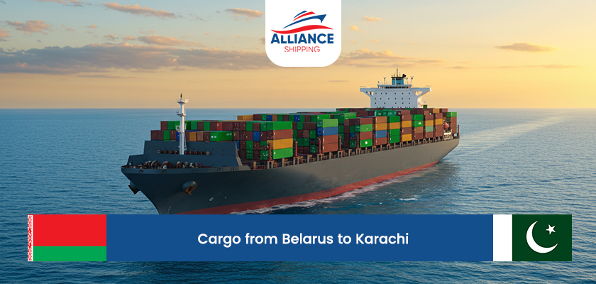 cargo from belarus to karachi
