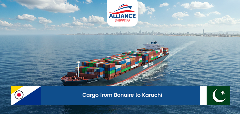 Cargo from Bonaire to Karachi