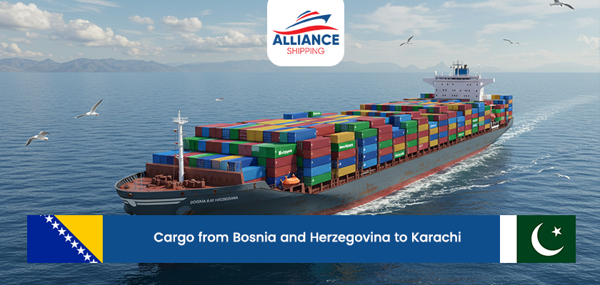 Cargo from Bosnia and Herzegovina to Karachi