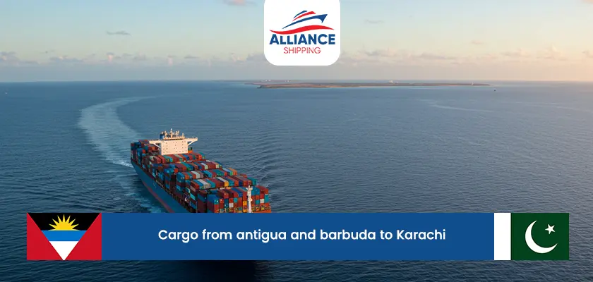 cargo from antigua and barbuda to karachi
