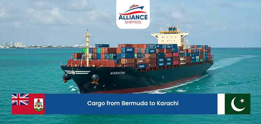 cargo from bermuda to karachi