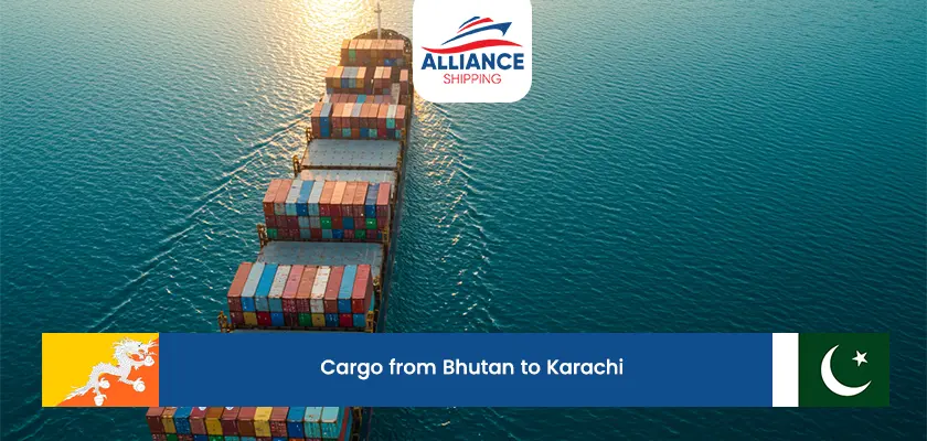 cargo from bhutan to karachi