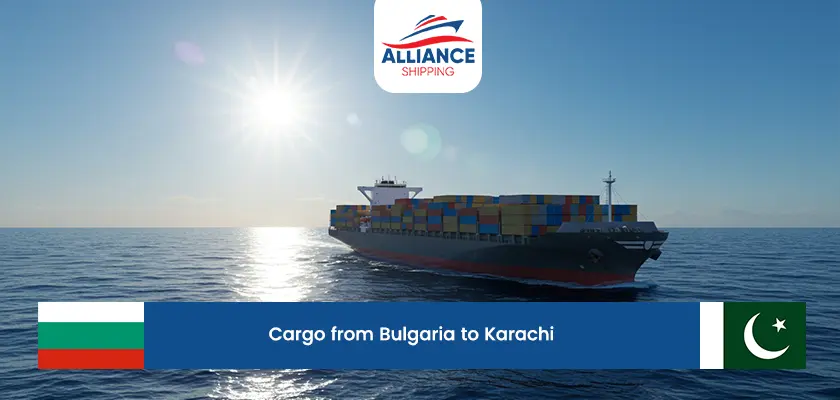 cargo from bulgaria to karachi