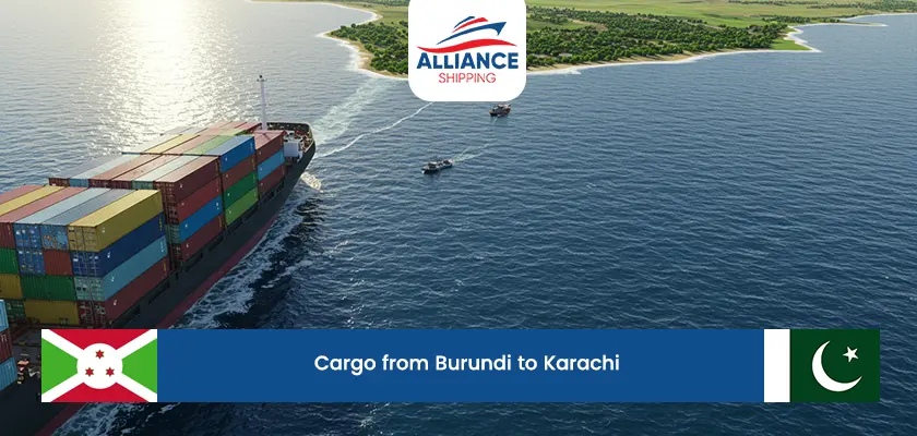 cargo from burundi to karachi