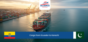 cargo from ecuador to karachi