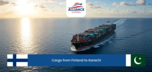 cargo from finland to karachi