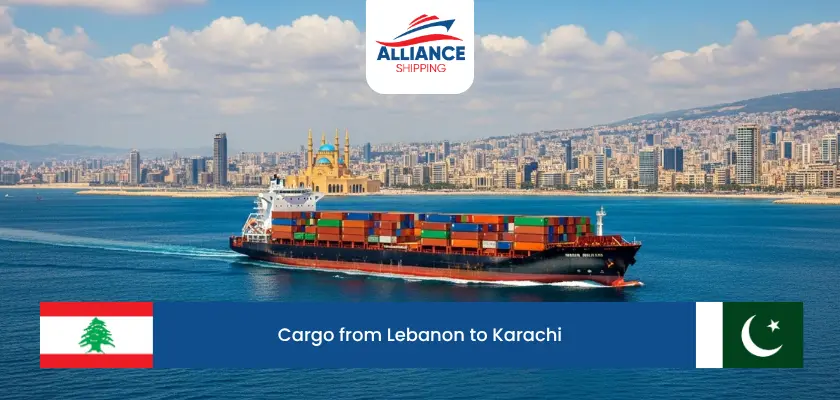 cargo from lebanon to karachi