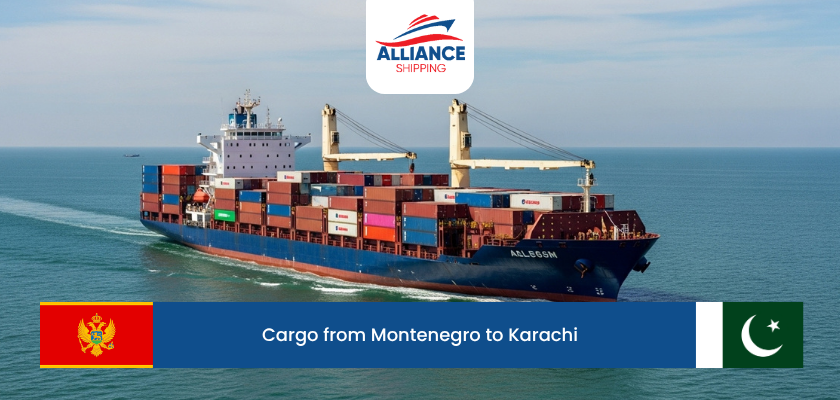 Cargo from Montenegro to karachi