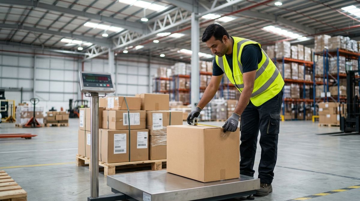 Air cargo from Dubai to Pakistan: measuring a carton to calculate chargeable weight